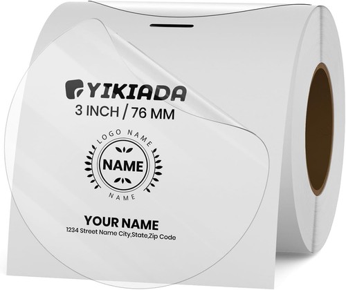 Clear thermal labels vinyl - clear,